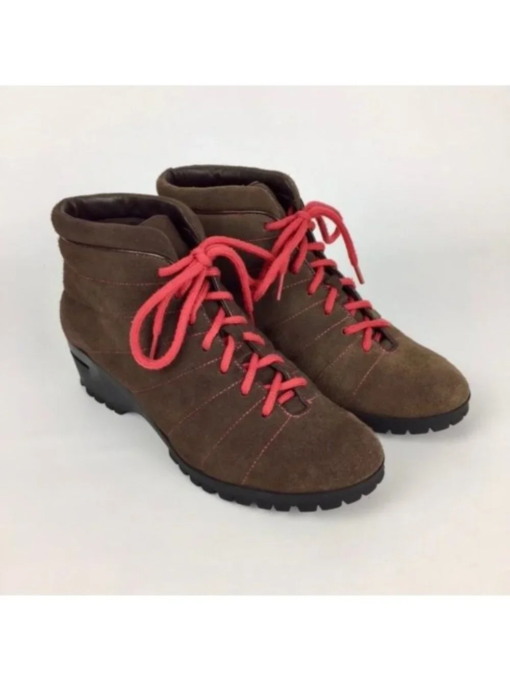 Cole Haan Air Dade Waterproof Brown Suede Lace Up Short Hiking Boot 7